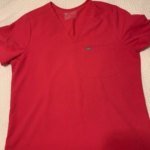 Figs Hot Pink Scrub Top, XXL
